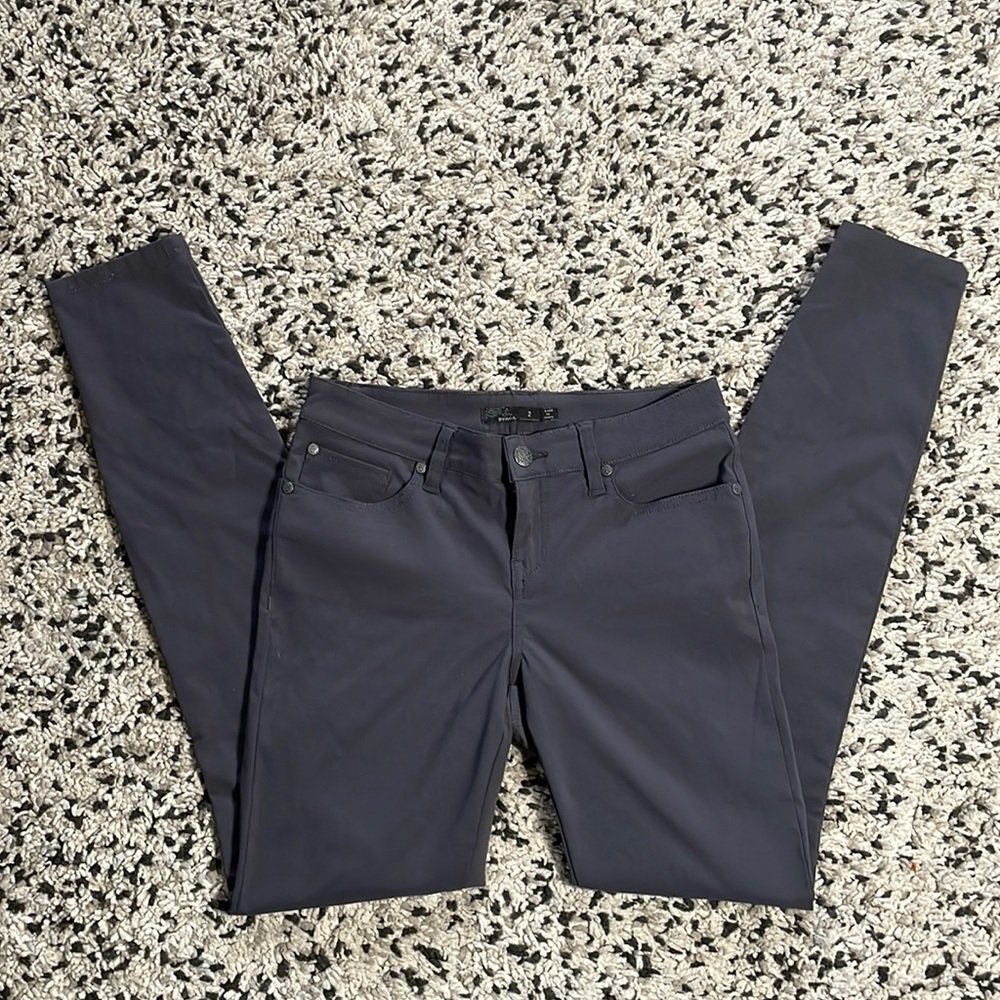 Prana Skinny Stretch Lightweight Outdoor Pants—Size 2, Grey
